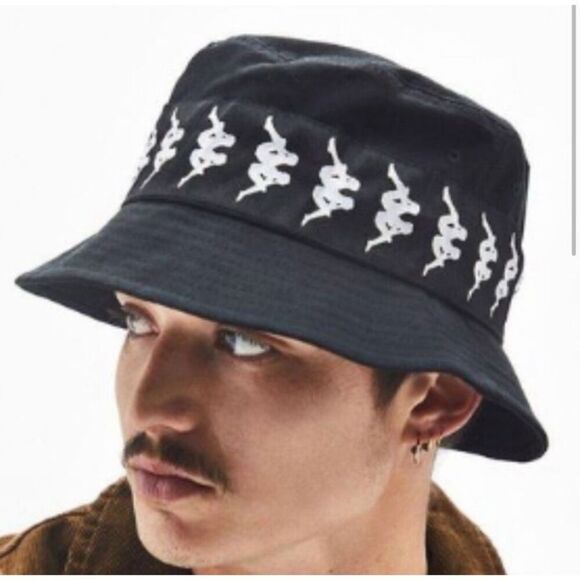 New!! Kappa Unisex Black Bucket Hat - Picture 3 of 4